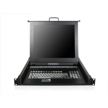 ISTARUSA CLAYTEK 1U Rackmount 17" TFT LCD Keyboard Drawer w/Built-in 8-Port KVM WL-21708